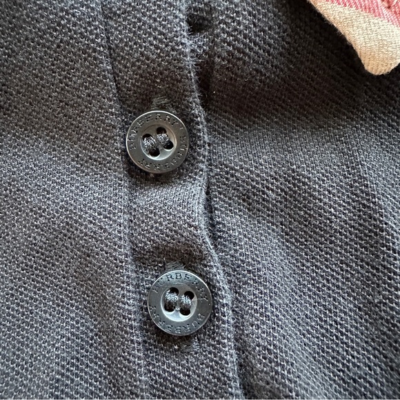 Burberry‎ London Black Polo 3/4 Sleeve Sz L - Picture 8 of 10